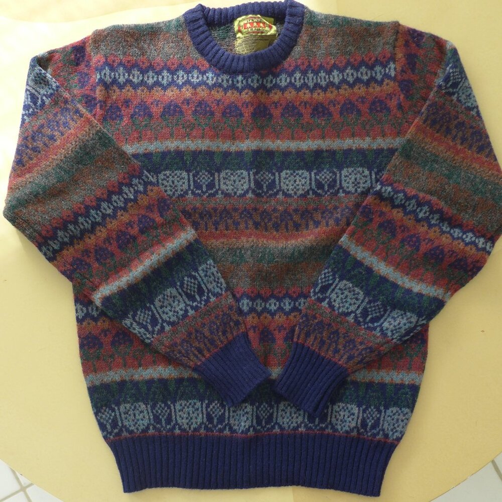 Maine Trails 100% Shetland Wool Sweater